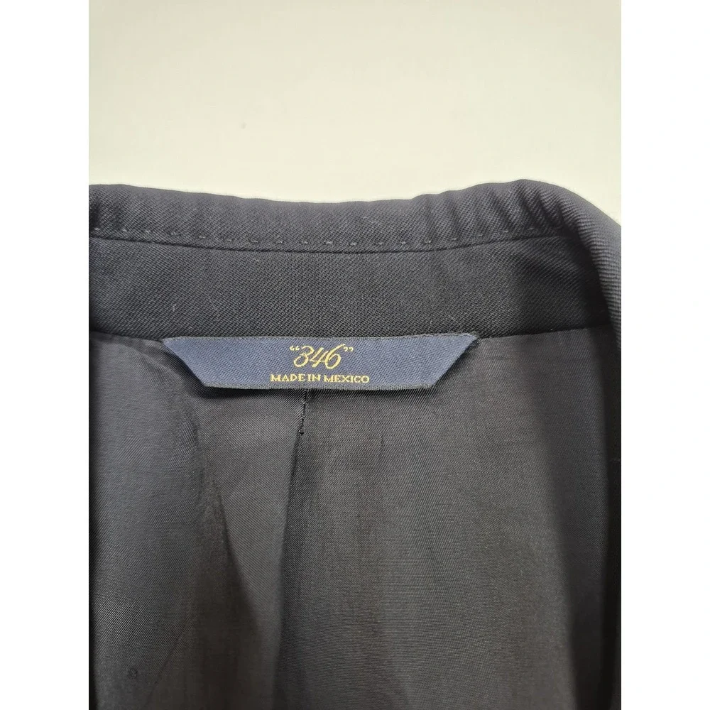 Brooks Brother Blazer Men's 39S Wool Navy Blue Wool Gold Button 2 Button 346